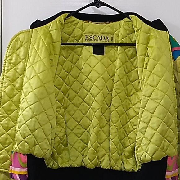 Vintage ESCADA  Mod Abstract Bomber Jacket - Picture 8 of 13